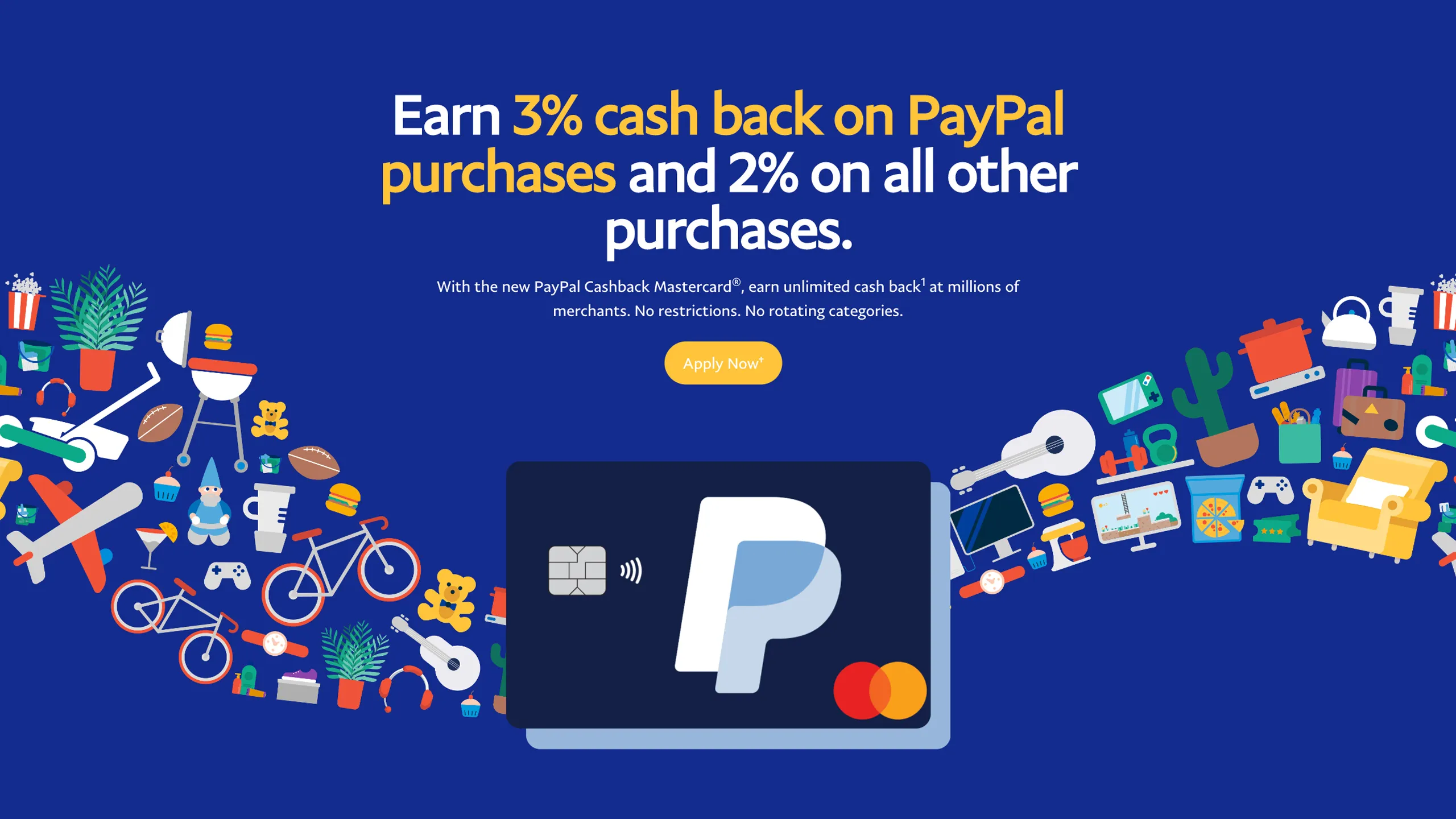 PayPal Cashback Mastercard® microsite